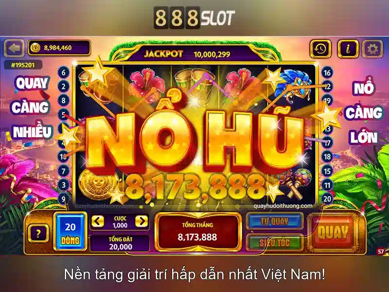 trải nghiệm game slot 888slot